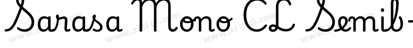 Sarasa Mono CL Semib字体转换